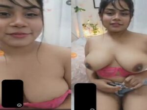 Webseries actress Amisha showing her big