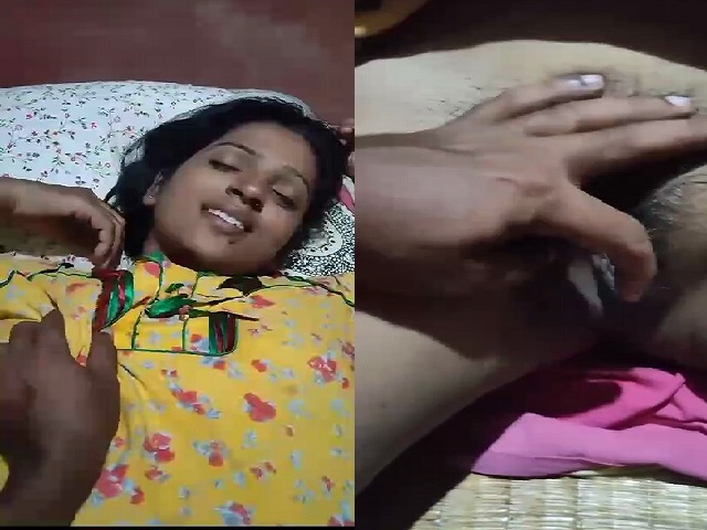 sexy GF boob press and hairy pussy