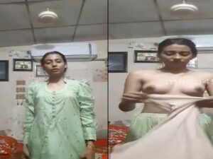 small boobs Desi girl nude dress change