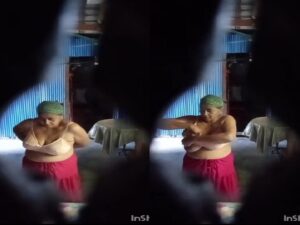 mature mom wearing bra after viral nude bath