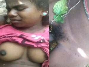 tribal village girl outdoor sex with