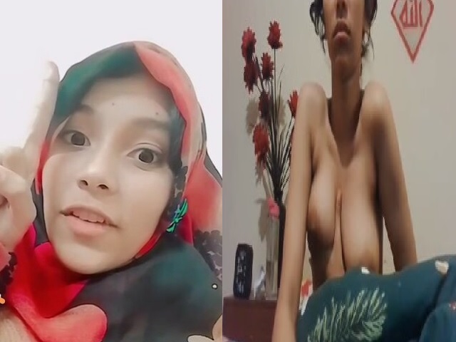 young hijabi GF topless viral WhatsApp boobs