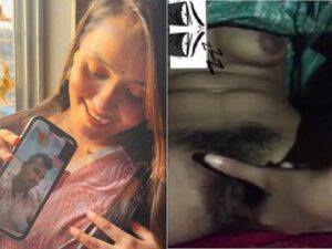 Indian fingering ex-girlfriend video call at