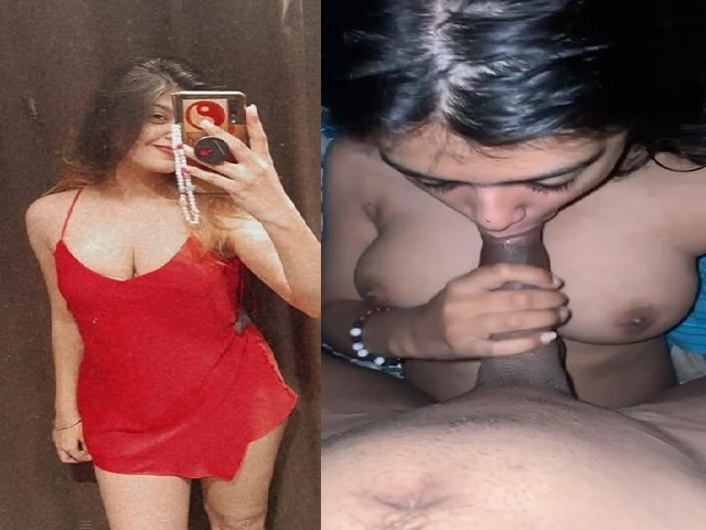 beautiful girl loves blowjob giving to lover FSI