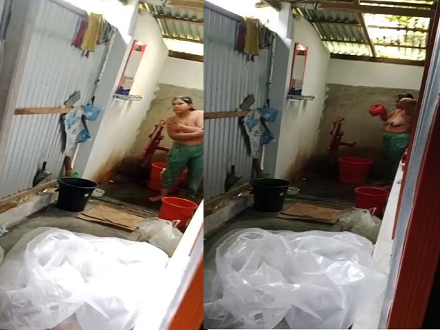 bhabhi bathing outdoor sex mood caught by