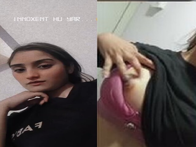 Paki girl boob show selfie video making viral