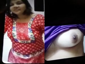 bhabhi affair with lover exposed her boobs at