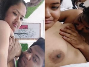 chubby girl boob sucking by boyfriend viral