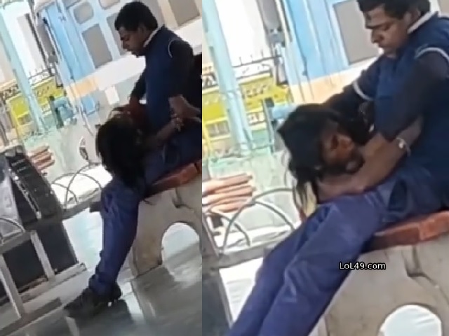randi in railway station sucking dick caught by