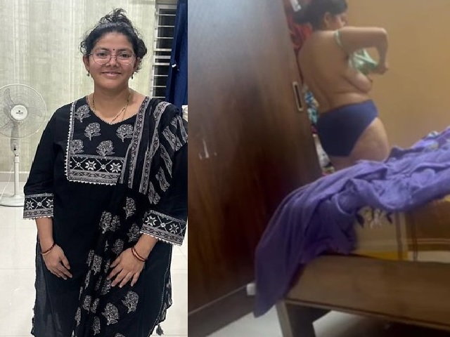 MILF teacher big boobs showing during dress