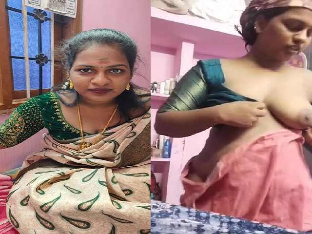 Tamil wife wearing blouse with boob showing viral