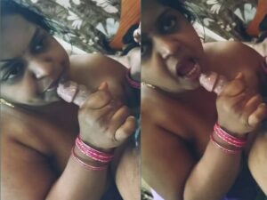 chubby bhabhi spitting blowjob to husband POV