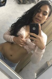 hot Instagram babe nude in bathroom