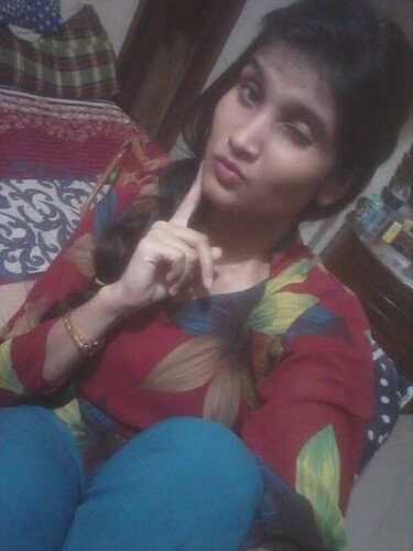 slim desi girl facial expression with