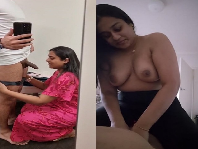 typical Indian wife blowjob and riding dick of