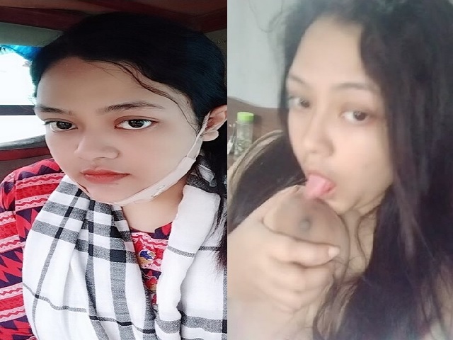 Kolkata girl licking boobs and fingering horny