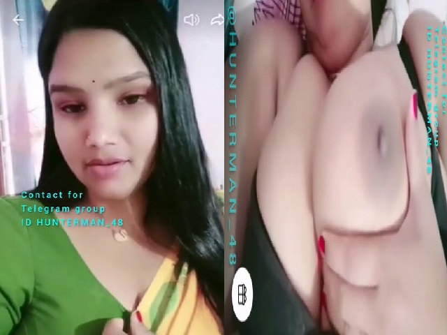 cam girl in saree goes live to show huge