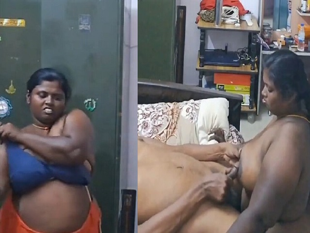 dusky village Tamil wife blowjob to husband in