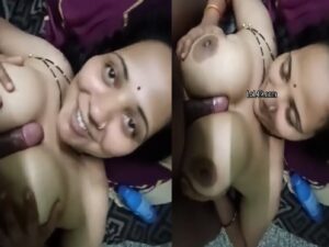 huge boobs fucking aunty in sex mood with