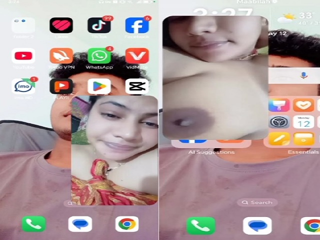 video call nude show of sexy Indian girlfriend