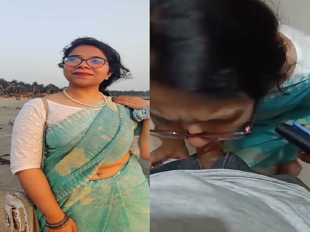 wife with pervert husband gives blowjob