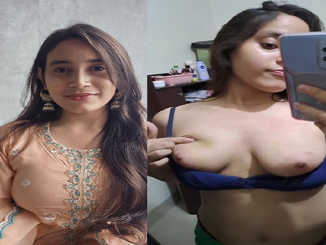 Bengali girl solo nude selfie video making for