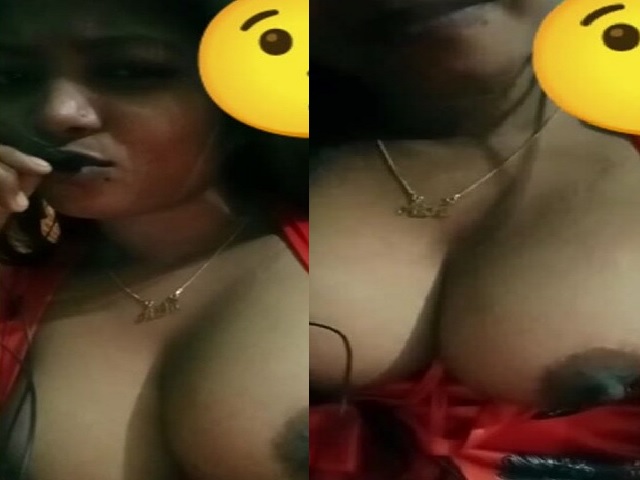 sexiest boobs horny bhabhi on viral video call with