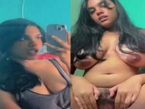 sexy babe long boobs show and hairy pussy