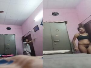 sister changing dress caught on camera by