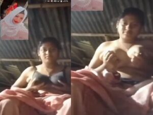 Bengali village girl bra removed and boobs