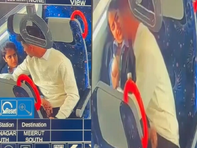 Meerut metro train CCTV caught college girl boob