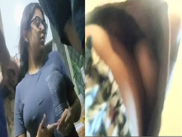 sister with no bra shows big boobs with bro keeping