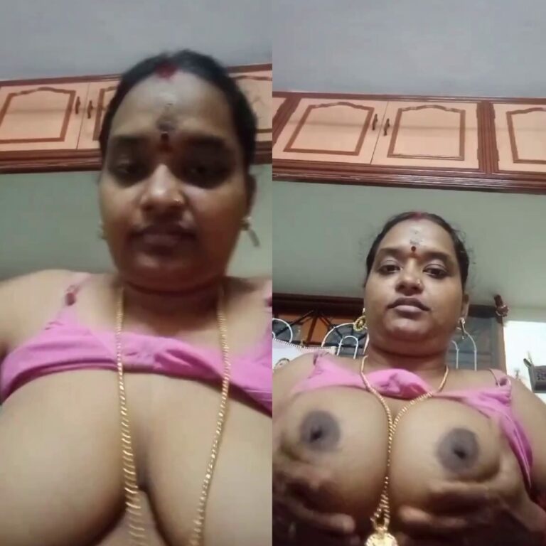 Tamil chubby wife boobs showing for secret lover viral