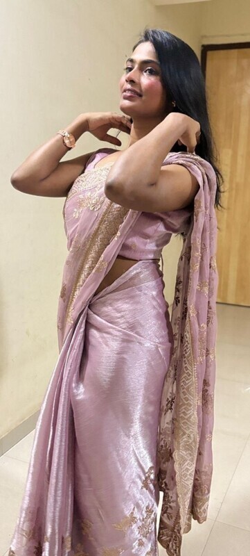 beautiful Marathi girl drinking in public and