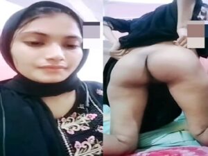 hijab girl shows pussy and ass on viral live video