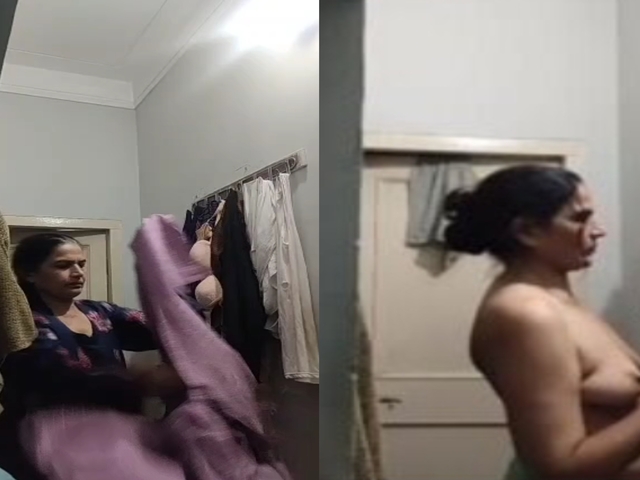 mom changing dress caught on camera by horny