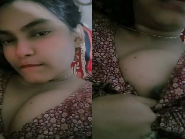 teasing with nipple slip by sexy and horny