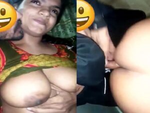 wife romance and sex with husband with video call to