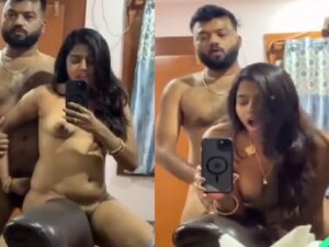 Tamil girl giving handjob to boyfriend in front of