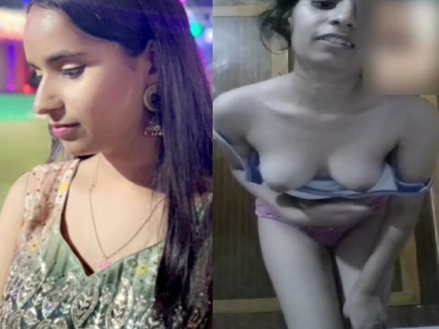 cute Mumbai girlfriend shows boobs viral