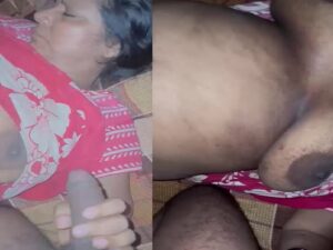 desi bhabi in nighty gives handjob to husband