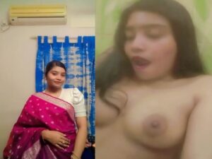 Bengali milky boobs girl fingering with horny face