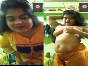 cheating Bengali wife striptease nude show for