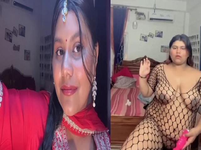 chubby lady on Instagram in fishnet dress and
