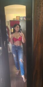 few nude pics of desi chubby girl in front of