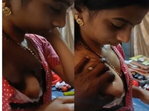 jija playing with boobs of married saali at