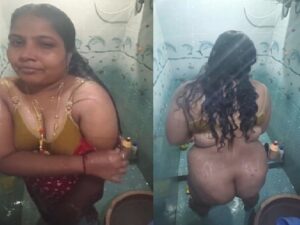 mallu aunty big ass showing and nude bath viral