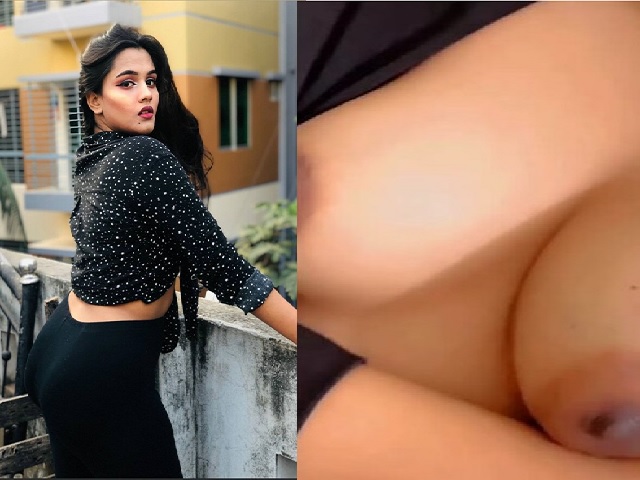 sexiest Bengali TikToker showing cute boobs viral