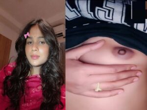 small boobs Indian GF playing with wet pussy