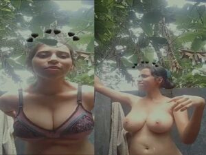 village Bengali girl striptease nude video